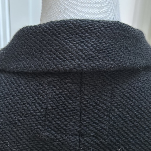 Anthropologie Sanctuary Womens Black Oversized Cotton Blend Boyfriend Blazer S - Picture 7 of 14